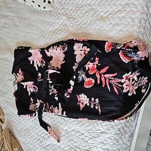 Black and floral dress